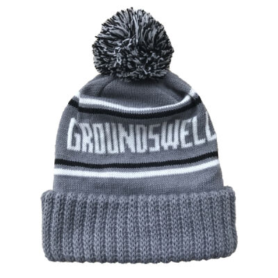 Groundswell Grey Knit Stocking Cap Thumbnail
