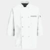 Button Chef Coat with Thermometer Pocket Thumbnail