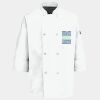 Button Chef Coat with Thermometer Pocket Thumbnail