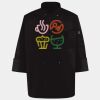 Ten Pearl Button Black Chef Coat Thumbnail